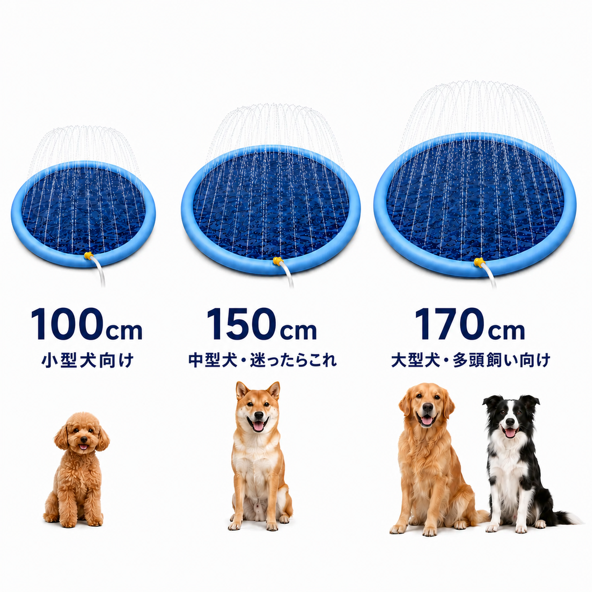 犬用スプラッシュシャワーマット