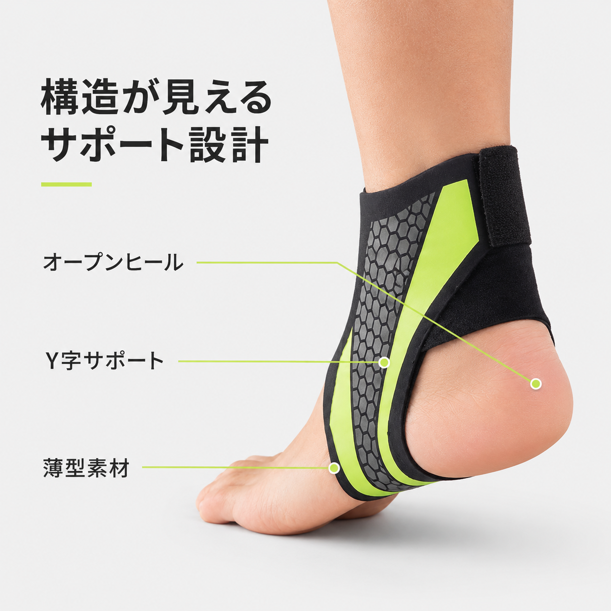 足首サポーター Pro｜薄型1mm 左右兼用 １セット